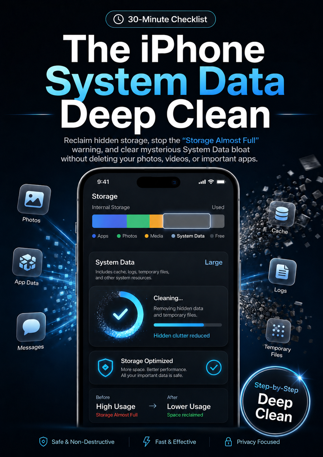 The iPhone System Data Deep Clean — cover